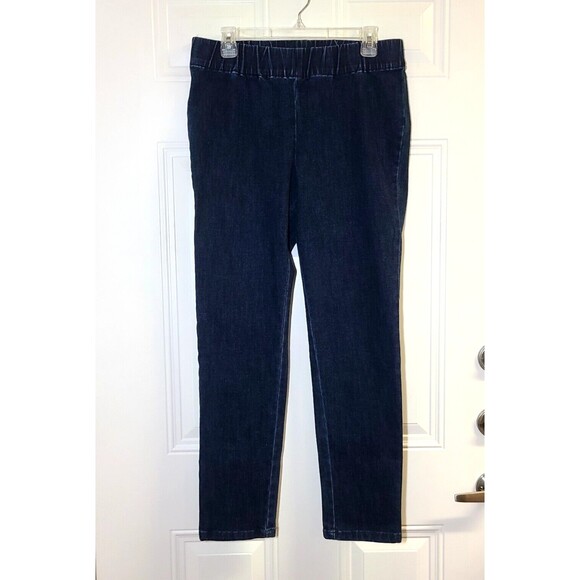 Soft Surroundings Jeggings Pullon Womens Size M Stretch Blue Dark Wash - Picture 1 of 8